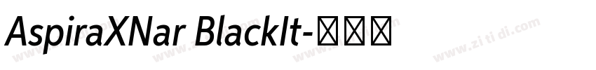 AspiraXNar BlackIt字体转换